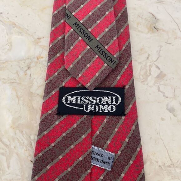 Vintage Missoni 100% Silk Tie Made in Spain Holt Renfrew - Picture 5 of 10